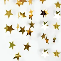 Guirlande en papier de 40 m/130 pi, serpentins en crêpe double face à paillettes, décorations pour mariage/anniversaire, vente en gros