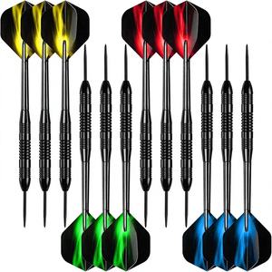 Accmor Ensemble de fléchettes en métal à <span class=keywords><strong>pointe</strong></span> en <span class=keywords><strong>acier</strong></span> pour enfants, 12 pièces, 24 grammes, fléchettes professionnelles - Product Image 1