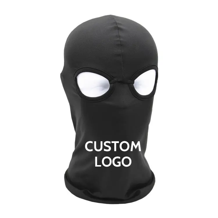 Custom Cycling Warm Mask Winter Hat Warm Spandex Lycra 3 Hole Thicken Knitted Balaclava Designer Mask