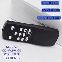 Télécommande 11 touches noire et blanche, personnalisable sur demande, avec code fixe, défilant ou à apprentissage, vente chaude, fournie par le fabricant