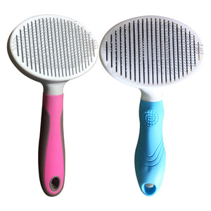 <b>Pet</b> Detangling Comb Self Cleaning Plastic 51x51x73 For Cat Fur Care - Product Image 5