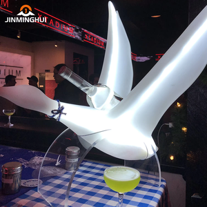 Biểu tượng tùy chỉnh màu Trắng <span class=keywords><strong>grey</strong></span> LED glorifier Acrylic Bird Goose Shape Vodka Chai <span class=keywords><strong>Presenter</strong></span> cho quảng cáo Đảng kệ trưng bày - Product Image 6