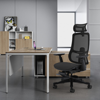 Chaise de bureau haut de gamme en maille, design moderne Foshan, pivotante, réglable, très ergonomique, pour le bureau à domicile, vente en gros