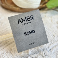 Autocollant de parfum de luxe logo personnalisé étiquette autocollante en relief noire étanche pour bouteilles de parfum cosmétique