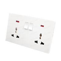 Vente en gros Maison Maison facile à installer Lumière universelle multifonctionnelle Prise murale simple double prise électrique