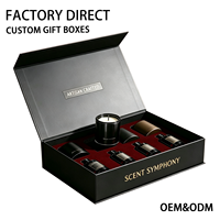 Scatola Regalo di Lusso Personalizzata Nera con Chiusura Magnetica, Confezione in Cartone con Stampa in Lamina d'Oro e Inserto in Schiuma EPE