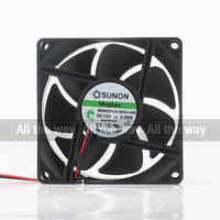Kipas Pendingin Sunon 5V 24V 48V DC 12V 0.89W AC EC 8025 80X80X25MM 8CM Senyap untuk Kulkas Dua-kabel ME80251V3-Q03U-A99