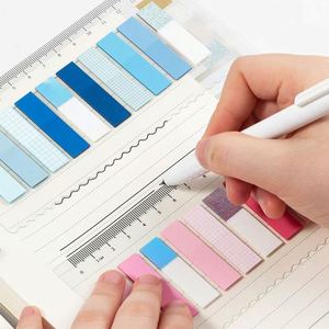 Multicolor Index Tabs <b>Sticky</b> <b>Notes</b> Ruler Gradient Glitter Design Adhesive Memo Pads Page Markers Office School Stationery - Product Image 2