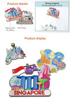 Aimants de réfrigérateur décoratifs en métal, 80 mm, souvenirs des provinces du Canada, Malmo, New York, EAU, Osaka, Alsace, Rome, Finlande, vente en gros