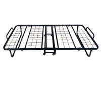 Conception moderne lit jumeau complet Queen Size pliable pas cher lit d'invité Ensemble de lit simple facile à utiliser cadre métallique en fer pour la maison et les hôtels