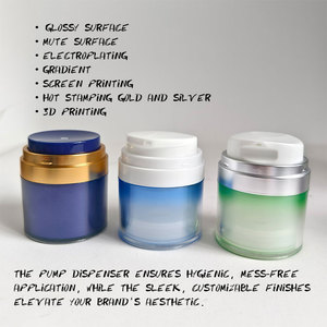 Bouteille <span class=keywords><strong>Pompe</strong></span> Airless en Plastique Personnalisable de Luxe, avec Tête Rotative, 15ml, 30ml, 50ml, 100ml, pour Crème de Soin, Lotion Cosmétique, Sérum et Vaporisateur - Product Image 3