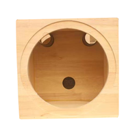 Vente chaude voiture audio boîte en bois massif boîte de subwoofer haut-parleur 8 pouces boîte vide haut-parleur modifié maison