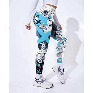 Leggings de yoga taille haute pour femmes, design punk élégant, taille élastique, respirant, extensible, rehaussement des hanches pour la course à pied, l'entraînement, approvisionnement ODM - Product Image 4