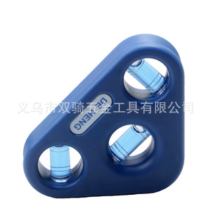 De Heng Mini Spirit <b>Level</b> Triangle 3 Bubbles Blue For Household And Diy Use - Product Image 5