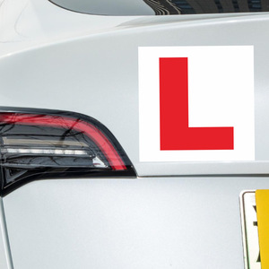 Placas Magnéticas de Aprendizaje para Coche, Adhesivo Magnético con Placas de Aprendizaje, Placas de Conductor Principiante Rojas - Product Image 2