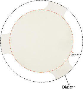 SEB <span class=keywords><strong>Pierre</strong></span> à fumer pour Big Green Egg Déflecteur de chaleur <span class=keywords><strong>Pierre</strong></span> à pizza 18 pouces <span class=keywords><strong>Barbecue</strong></span> au charbon de bois et fumoir Accessoires de <span class=keywords><strong>barbecue</strong></span> - Product Image 2