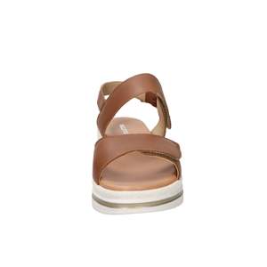 Valleverde Sandales compensées en cuir pour femme, talon de 5 cm, taille 36, chaussures d'été confortables à plateforme - Product Image 3