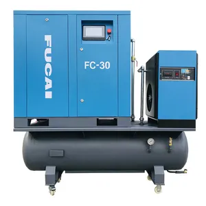 22kw 30hp 4-en-1 PM VSD Compresor de aire de tornillo Compresores industriales y piezas con secador para máquina de corte por láser