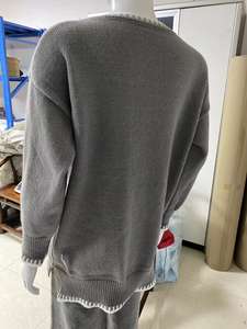 HANO毛衣套装女式2件套服装套头长裤套装加大码秋冬休闲时尚 - Product Image 6