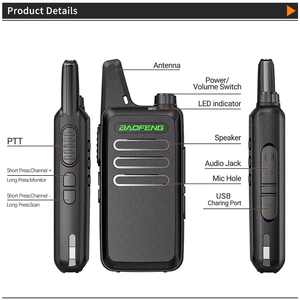 Baofeng BF-T20 Mini ham đài phát thanh 5W UHF thu phát Walkie Talkie 400-470MHz USB sạc T20 F20 hai cách phát thanh s2533 - Product Image 3