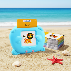 Mini Máquina de Aprendizaje Educativa para Niños con Tarjetas de Memoria Flash con Voz, Animales en Inglés y Funciones Personalizadas - Product Image 1