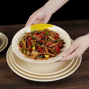 Plats de restaurant gastronomique Vaisselle en mélamine personnalisée Plats en plastique incassables Papier de décalcomanie <span class=keywords><strong>plat</strong></span> pour assiettes en mélamine - Product Image 4