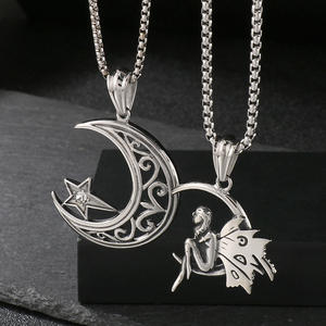 KALEN Colgantes Finos Unisex Encantos Acero Inoxidable Arpía Griega Águila Luna Joyería de Moda Colgantes - Product Image 4