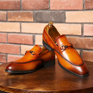 Zapatos de Vestir de Cuero para Hombre, Mocasines Suaves de Punta, Zapatos Formales de Oficina, Calzado de Moda Oxford, Mocasines Casuales Planos de Otoño - Product Image 4