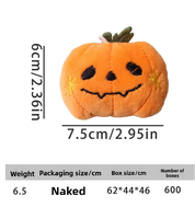 Jouet interactif pour chat en peluche douce fait main, thème Halloween (chauve-souris, fantôme, citrouille) pour l'auto-entretenement