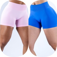 Shorts de sport taille mi-haute pour femme, personnalisés, à compression, pour fitness, yoga et entraînement, en nylon à séchage rapide