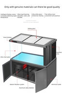 Acuario con Bombas de Agua, Tanque Rectangular Grande de Vidrio, Giro Tank con Desbordamiento Lateral, Sump, Acuapaisajismo Sudamericano