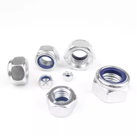 M2 M2.5 M3 M3.5 M4 M5 M6 M8 M10 M12 M16 304 acier inoxydable hexagone hexagone Nylon Insert autobloquant écrou Nylock écrou Locknu