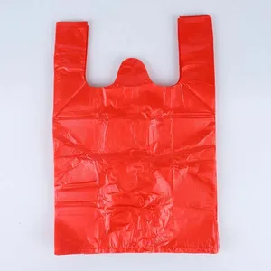 Sacs en plastique T-Shirt personnalisés bon marché avec Logos sacs de transport de supermarché sacs de remerciement
