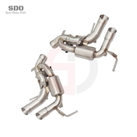 SDO Silencieux d'échappement arrière en acier inoxydable amélioré, poli miroir, pour Ferrari Purosangue 6.5L F175 V12 2023+