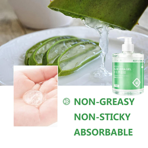Gel Facial de Aloe Vera Natural de Marca Privada, Gel Hidratante para Calmar Después del Sol, Gel Hidratante de Aloe Vera para Rostro y Cuerpo - Product Image 4