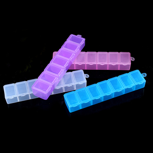 cute plastic 7 day pill box for weekly organizer box
