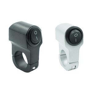 Interrupteur de guidon en alliage d'aluminium pour moto, interrupteur de phare, interrupteur d'arrêt de moteur, interrupteur de <span class=keywords><strong>robinet</strong></span>, deux fils - Product Image 2