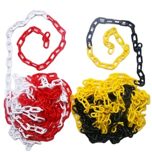 Chaîne de barrière de circulation en plastique jaune bleu rouge vert blanc orange noir 6/8 mm - Product Image 1