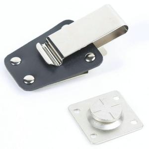 Heavy Duty Spring Metal Rotating Universal Holster <strong>Quad</strong> <strong>Lock</strong> Belt Clip Loop for Cell Phone <strong>Case</strong>, Radio <strong>Case</strong> - Product Image 5