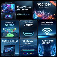 Monitor de Reposacabezas con Pantalla Táctil IPS de 13.5', Android 14, Reproductor de Video para Asiento Trasero de Auto, con 2+32GB, Video 4K