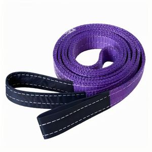 CE認定6tポリエステルフラットウェビングスリングデュアルアイズ付きコンテナローディング & アンロード用 - Product Image 2