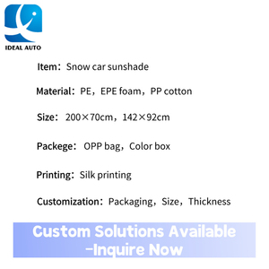 ม่านบังแดดกระจกหน้ารถยนต์แบบพับได้ วัสดุผ้าฝ้ายผสม กันน้ำ กันหิมะ กันความร้อนจากแสงแดด - Product Image 2