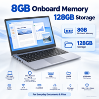 Laptop Komputer HD 14.1 Inci Intel N3710 RAM 8GB Penyimpanan 128GB Windows 10 Notebook untuk Pendidikan Sekolah Kantor OEM ODM Grosir
