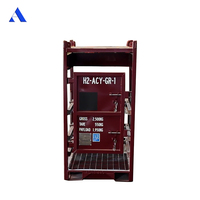 Conteneur porte-bouteilles de gaz offshore DNV 2.7-1 Standard 12 ou 16 pièces avec cadre de levage, ensemble de supports pour bouteilles d'azote