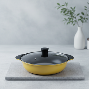 Marmite multifonctionnelle durable et facile à nettoyer, en aluminium avec revêtement antiadhésif, idéale pour les repas à la maison et les fêtes. - Product Image 1