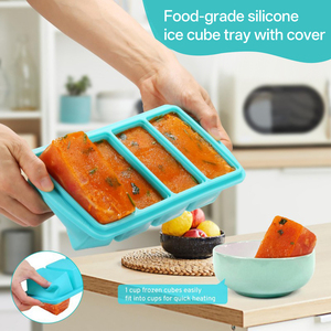 Plusieurs tailles, design robuste, réutilisable, conteneurs de stockage réfrigérés, moule à glaçons en silicone alimentaire, cub - Product Image 1