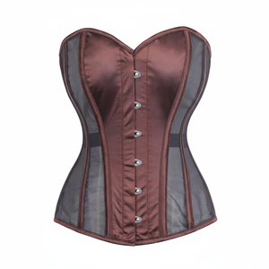 Corsé Vintage para mujer Tops Sexy transpirable Overbust Fajas Corsé Borcade moderno para Tallas grandes - Product Image 1