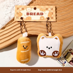 Llavero de peluche de pan genuino, bonito colgante para mochila, adorno para bolso de estudiante, regalo para niños, venta al por mayor, stock listo, envío rápido - Product Image 5