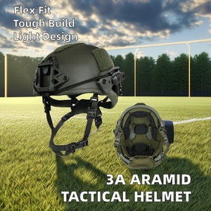 3A 아라미드/PE 웬디 전술 헬멧 조정 가능한 머리 보호 및 개인 보호 보아 하드 모자 - Product Image 2
