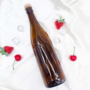 Bouteilles en verre vides ambrées de 650ml Champagne Bouteilles de vin en verre Vin Rouge Bouteilles de <span class=keywords><strong>Bordeaux</strong></span> Vente en gros - Product Image 1